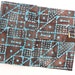 circular knitting needle case - double pointed knitting needle organizer - case - robin's egg blue and chocolate batak