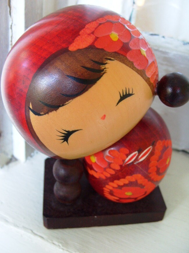 Vintage Kokeshi Doll by theturniptruck on Etsy