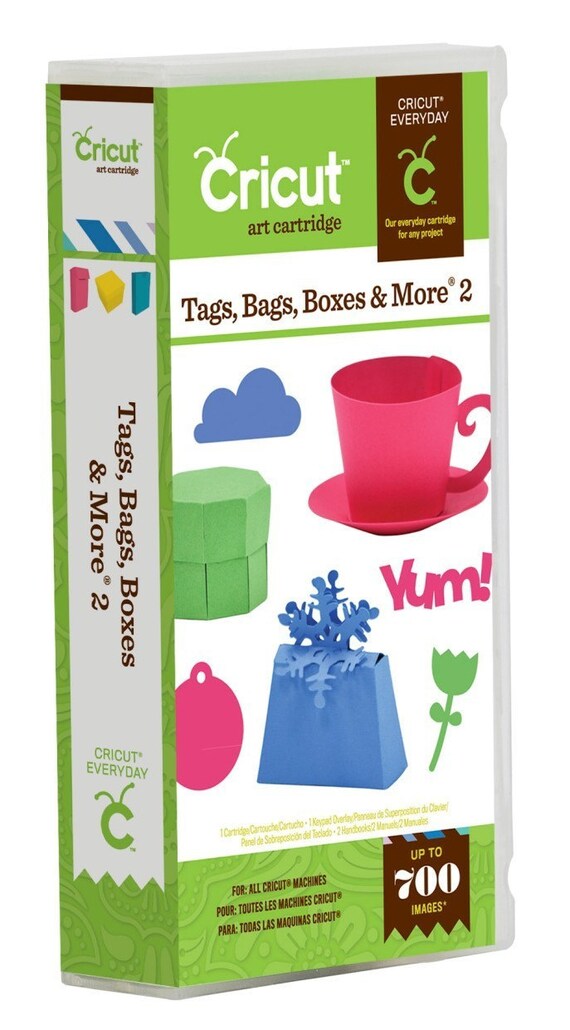 Cricut tags bags boxes and more 2 cricut cartridge new by Jotays