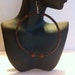Simple Beaded hoop Earrings..Free Shipping