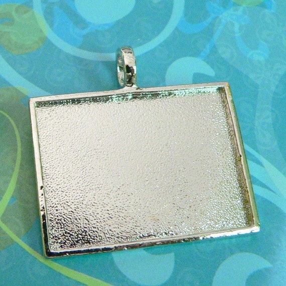 2 Extra Large Blank Pendant Trays Rectangle Horizontal