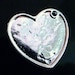 5 Large Heart Pendant Trays Bezel Blank Silver Charms Large Metal -Ships within 24 hours