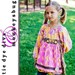 How to Sew a Peasant Top with Apron PDF Pattern and instructions for the Ashbury Top sizes 2-10