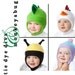 HOW TO SEW FUN FLEECE ANIMAL HATS Vol. 2 - Bomber Style - Chicken Dinosaur Bee Ladybug Alien Plain PDF PATTERN