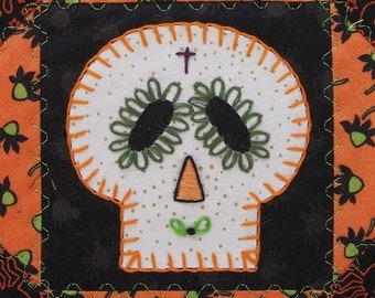 Sugar Skull Quilt, Halloween
