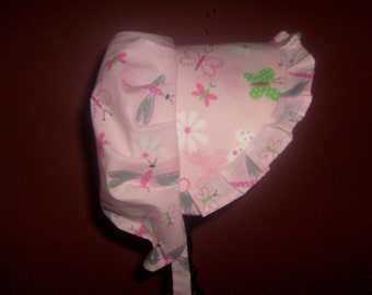 Sunbonnet Pink Toddler Dragonfly and Butterfly 9-24 months - LIMITED 11USD