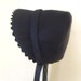 Winter Bonnet Girls Victorian Missy black