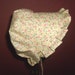 Sunbonnet Yellow with Pink Calico Roses Toddler 9 to 24 months
