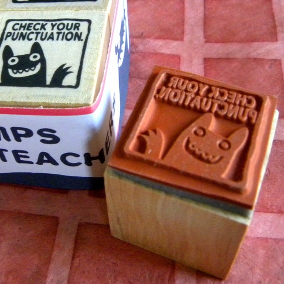Monster rubber stamps for teachers