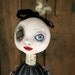 Reserved for 3glamgirls Steampunk Souls Mixed Media Paper Mache Art Doll Isabella