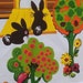 1973 vintage tea towel from Europe