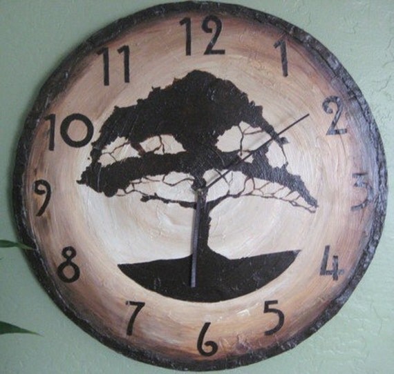 Large Craftsman Style Wall Clock by JessilynJoy on Etsy