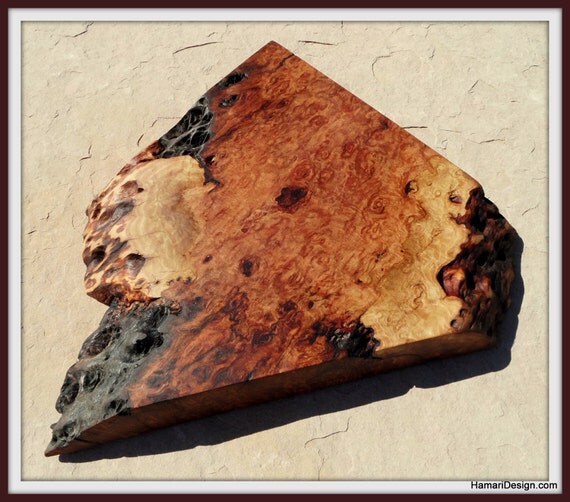 Outstanding Wild Cherry Burl wood Cutting Board or Serving