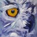Original Owl Oil Painting on Canvas, Bird Portrait, Small 5x7 Wildlife Painting, Animal Art, Wall Decor
