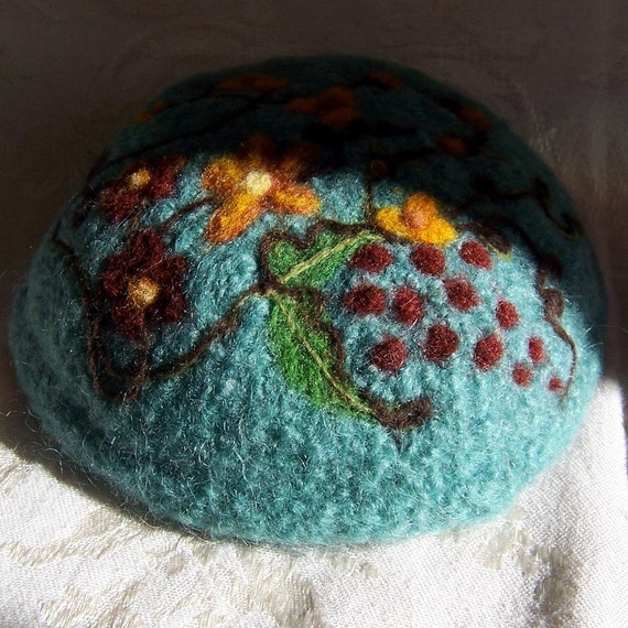 Felt Yarmulke Pattern | needle felted kippah pattern Felt Yarmulke Pattern | needle felted kippah pattern