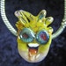 Lampwork Glass Pendant Dreadlock Kids Multi SRA