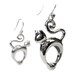 Cat Lover Earrings - Reserved for Mehmet - Donation to Humaine Society - Solid Sterling Silver - Earrings - Pet - Sculptural - art - Jewellery - Rickson