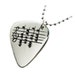 Your Song Guitar Pick Necklace - Custom Engraved Notes to Your Choice of Song - New Dog Tag Chain Included - Unique Unisex Gift - Rickson Jewellery