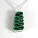 Ribbon Candy Necklace / Pendant - Christmas Necklace - Red, Green and White - small size