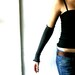 Grey Jersey Fingerless gloves -Made to order