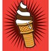 Ice Cream Cone 8 x 10 Print. Limited Edition Silkscreen Print