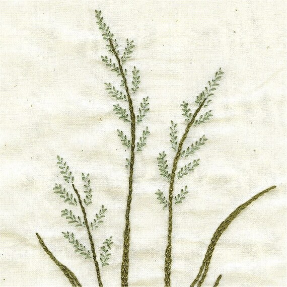 Grass Stitchery embroidery pattern by on Etsy