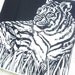 Monochrome Tiger - a rare, vintage Vera Neumann Hand-Painted, Lucky Ladybug, pure silk scarf - 36 inches - MINT