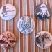 conjoined twins 002 pin set of five one inch pins