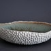 Hive Textured Extra-Large Serving Bowl Lagoon - White Ceramic Porcelain Dining Platter Centerpiece