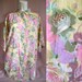 90's PASTEL FLORAL Print lightweight Cotton button up collared Ladies Vintage Blouse