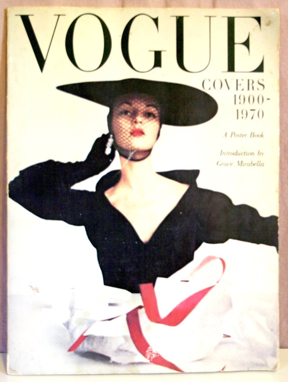 RARE Vintage VOGUE Covers 1900-1970 A Poster Book 1978
