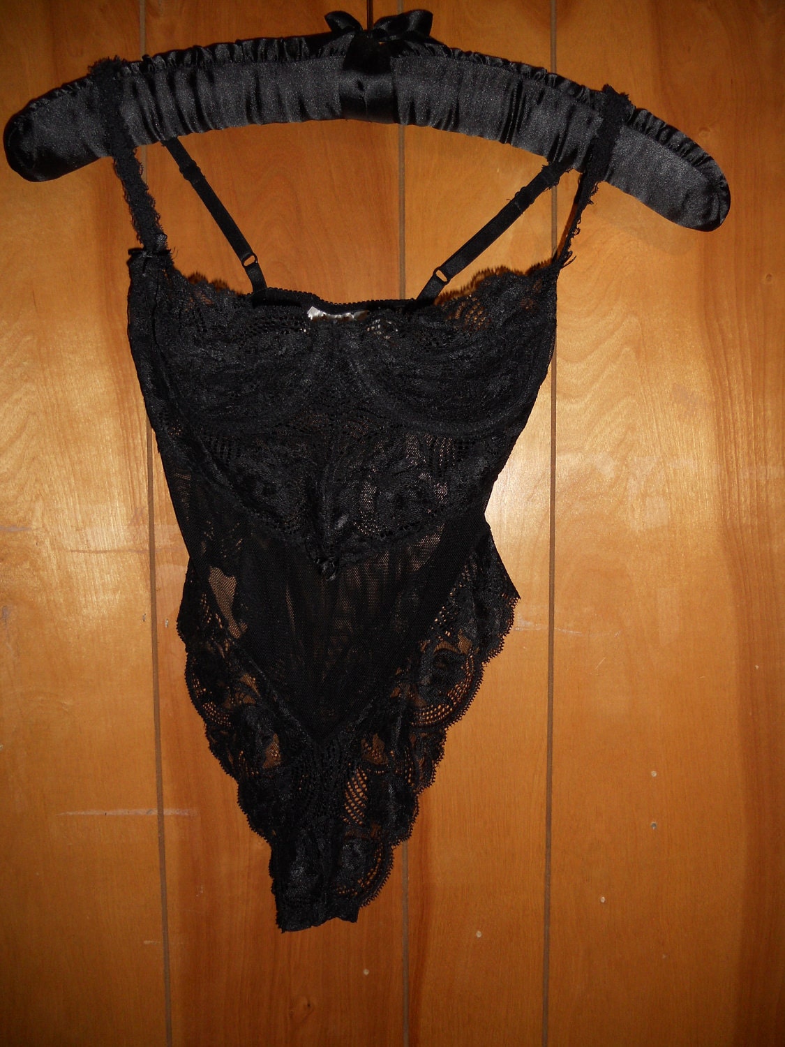 Vintage 80s 90s Lingerie Victorias Secret Lace Teddy 2796