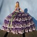 SALE OOAK Hand Crochet Barbie Bed Pillow Doll Imported Lace Swarovski Crystals