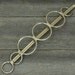Nickel Silver Circles Hair Barrette