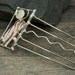 Rectangle Topped Metal Hair Comb