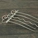 Metal hair comb, hair stick, or hair fork