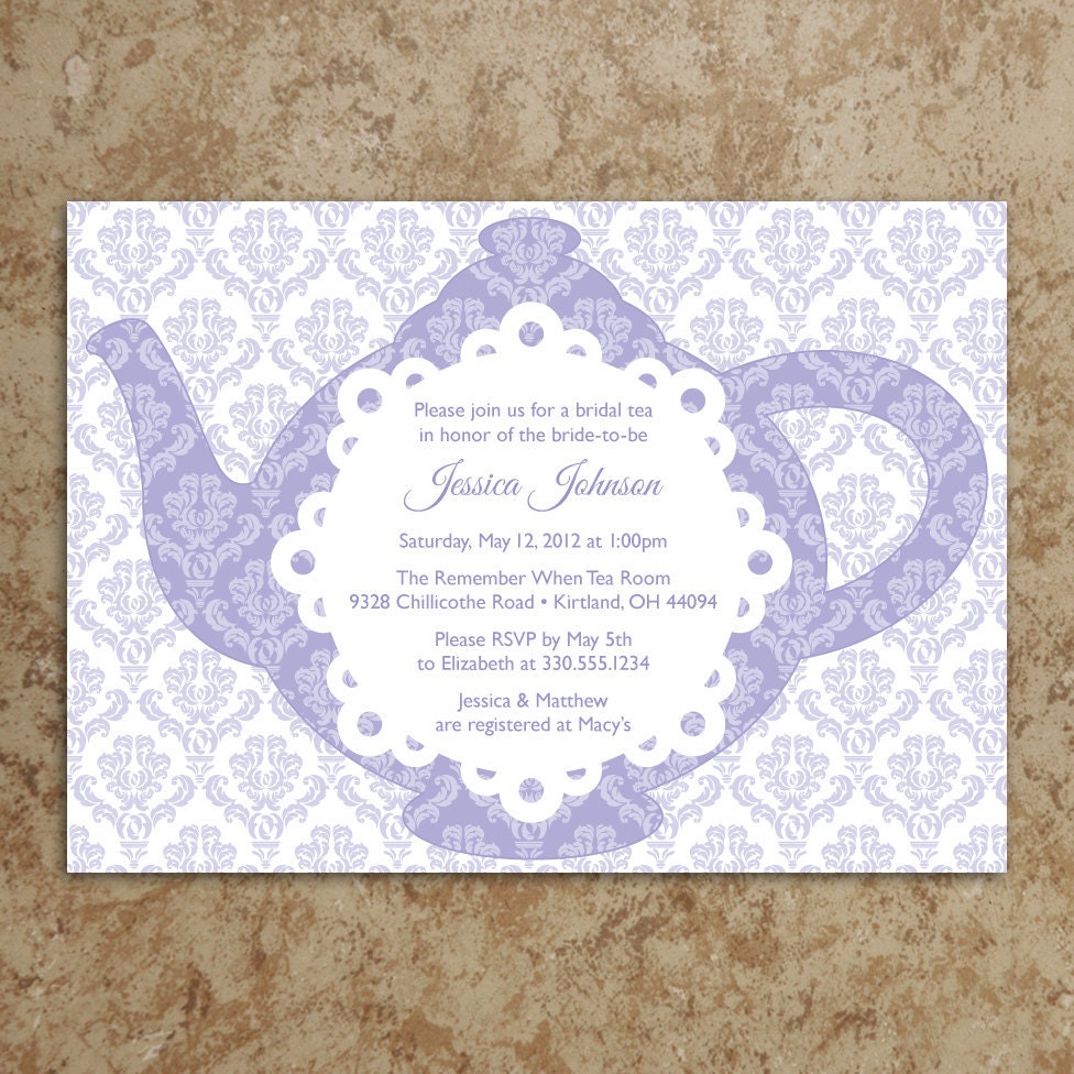 Tea Invitation Wording 5