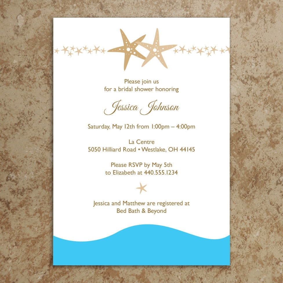 Wedding Invitation Templates Beach Theme 9