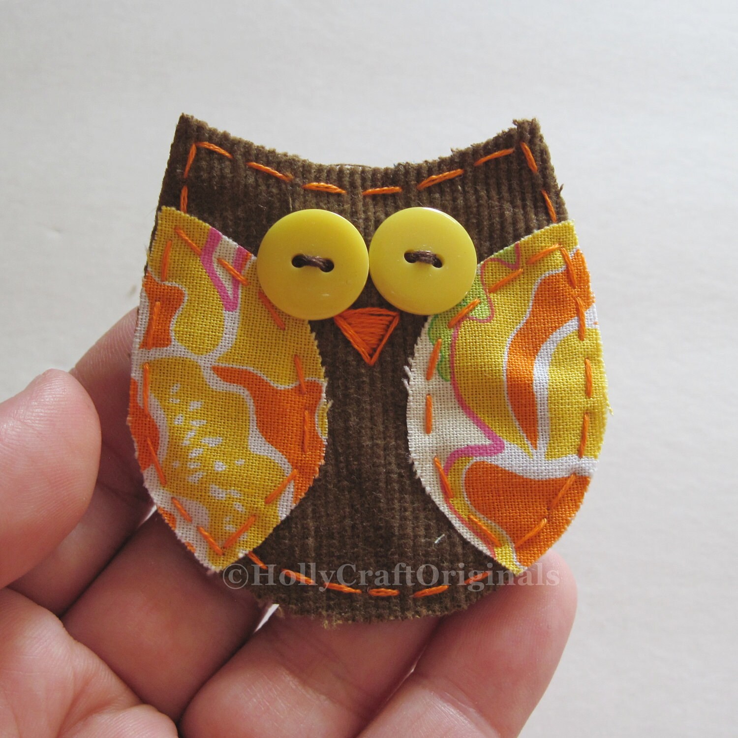 Owl Applique Owl Scrapbooking Embellishment Fabric Owl Owl