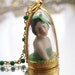 Ireland Doll Dome Necklace Antique German Doll One-of-a-Kind Assemblage Pendant