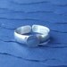 Adjustable Sterling Silver Ring Blank