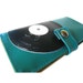 Record (Teal) ) Pocketbook Slash Checkbook Walet