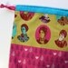 Lg Knitting Project Bag - Ephemera Collage - New Fabric
