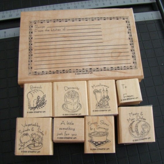 Stampin Up Recipe Card Stamp Set