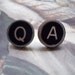 Typewriter Key Stud Earrings- Q and A LAST ONE