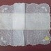 Delicate Vintage Embroidered Hankie - Scalloped Eyelet Edge - Original Label