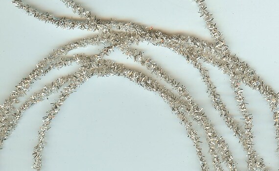 silver lametta tinsel roping narrow one yard cardmaking silver lametta tinsel roping narrow one yard cardmaking