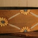 Daisy Chain Guitar Strap - Leather in Turquoise, Yellow and Antique Brown