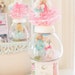 Vintage Bunny Spring Shabby Pink Gumball Machine Kitsch Decoration Mixed Media Assemblage - Garden Bunny Springtime Stroll
