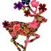 Valentines Day Gift Extra 6th card when you buy the set of 5 / Greeting Cards with REAL FLOWERS / Deer Think Christmas cards